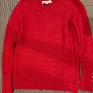 Loft XS Red Sweater